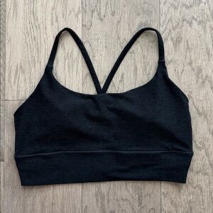 Vuori Sports Bra Black Heathered